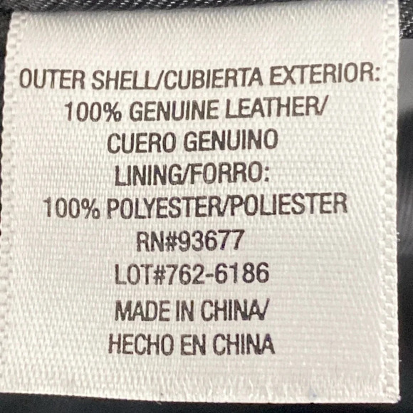 Ana Black Front Zip Soft Leather Bomber Jacket Size SP - Picture 9 of 9